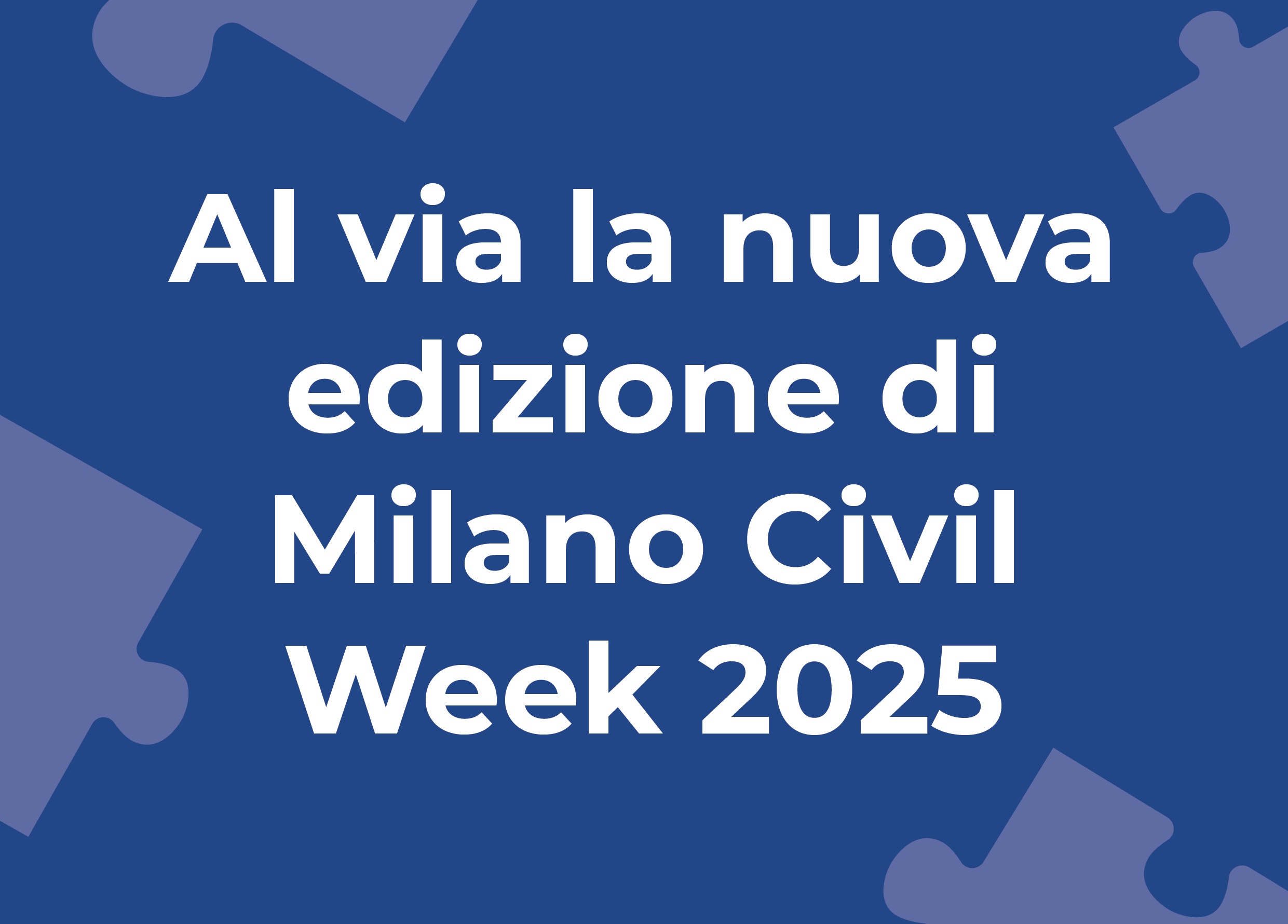 Al via la nuova edizione di Milano Civil Week 2025